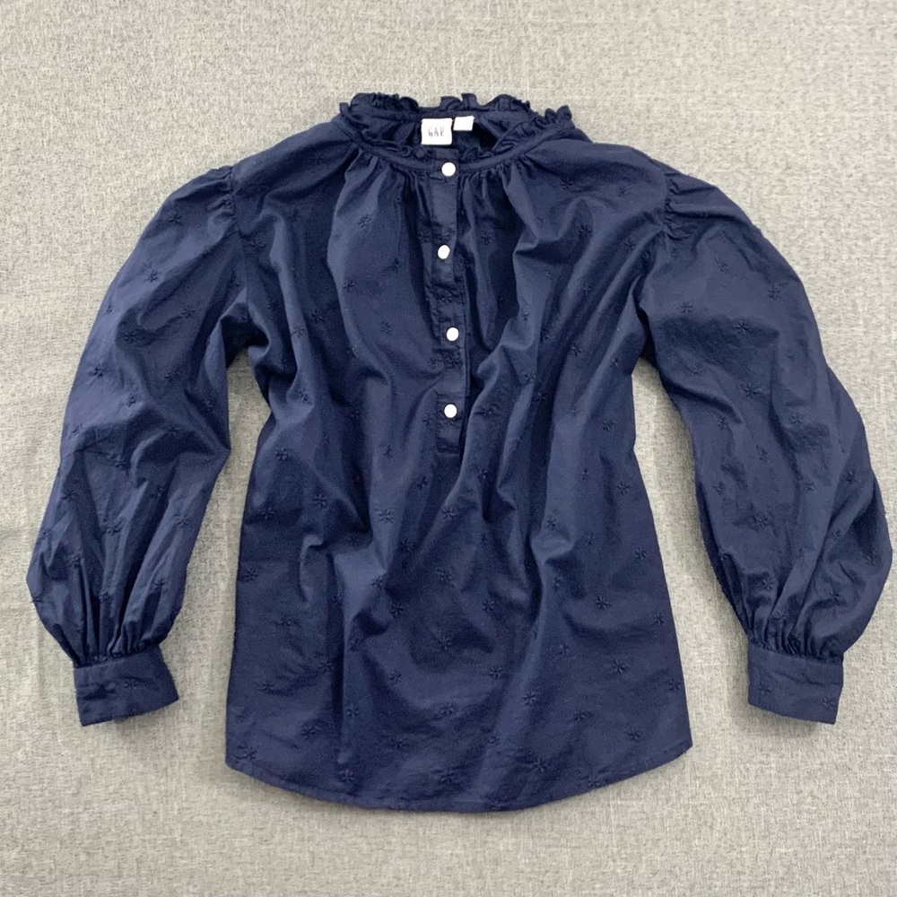 GAP | Long Sleeve Navy Blouse/ Top; Women’s Size S
